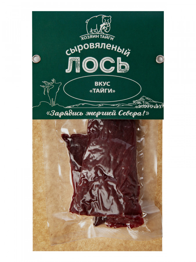 Мясо Лося сыровяленое вкус "Тайги"