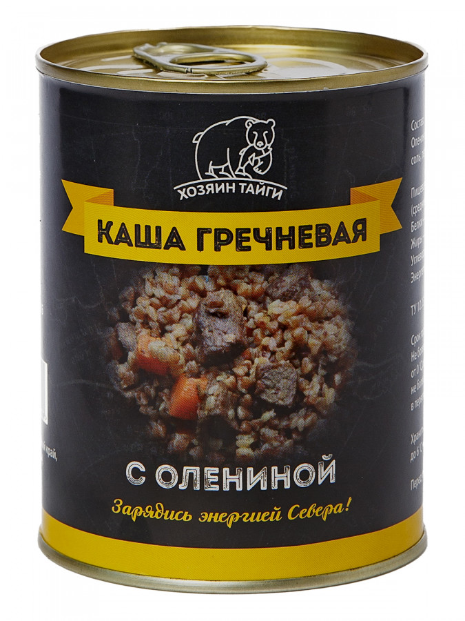 Каша Гречневая с Олениной. ж/б 338гр