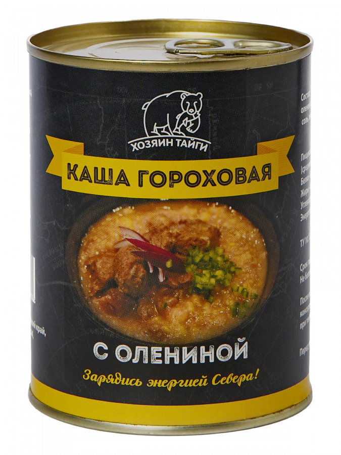 Каша Гороховая с Олениной. ж/б 338гр