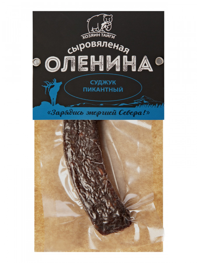 Оленина сыровяленая Суджук Пикантный. в/у