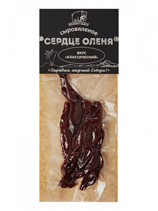 Сердце оленя сыровяленое "Классический "вкус"