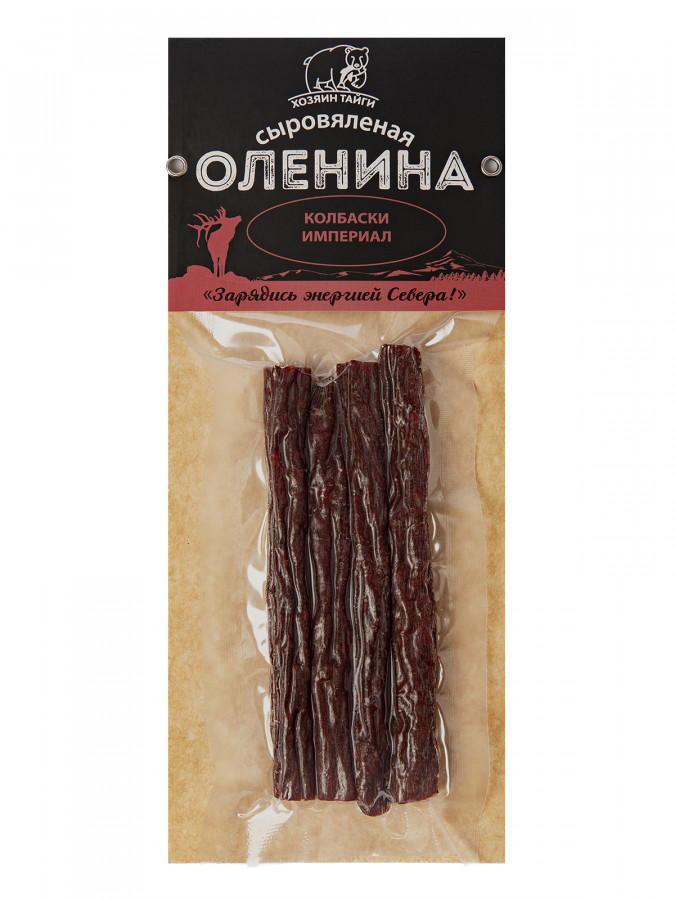 Оленина сыровялена Колбаски Империал. в/у