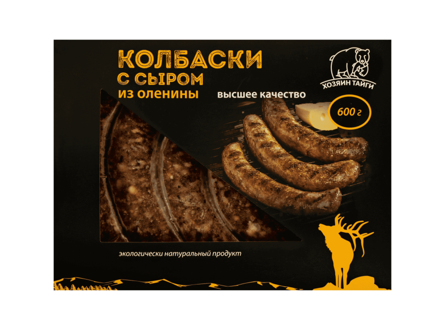Колбаски с сыром из оленины